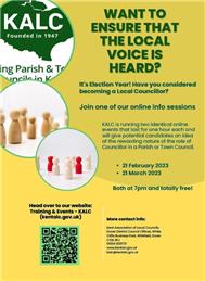 Becoming a Councillor - Free KALC training course